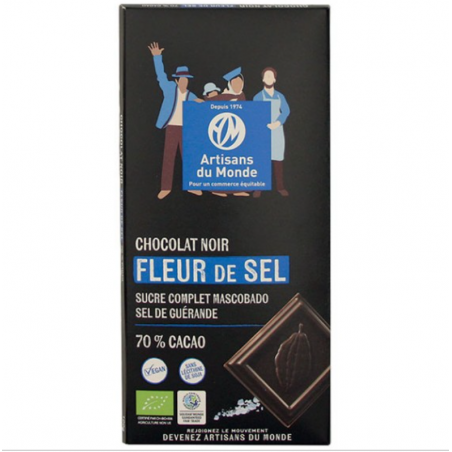 Chocolat noir 70% fleur de sel - bio